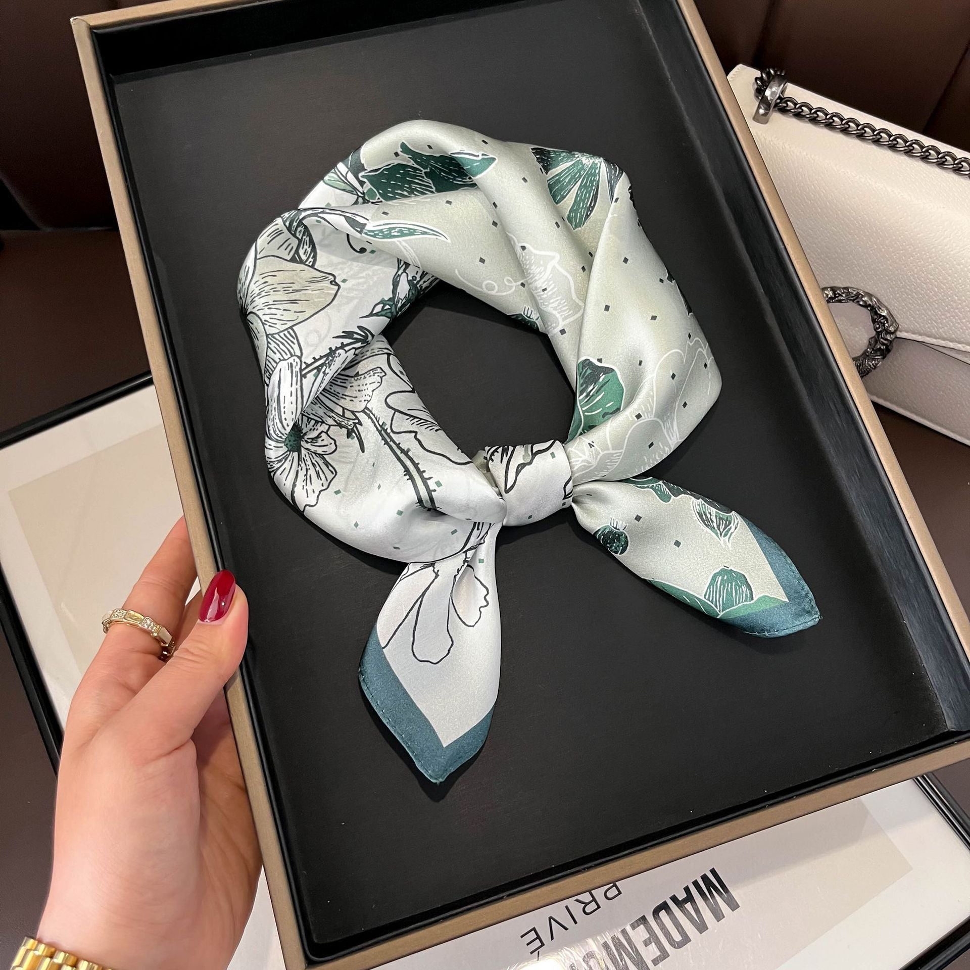 Luxurious Pure Silk Square Scarf - Effortless Elegance for Every Outfit - Undefyning Lynes