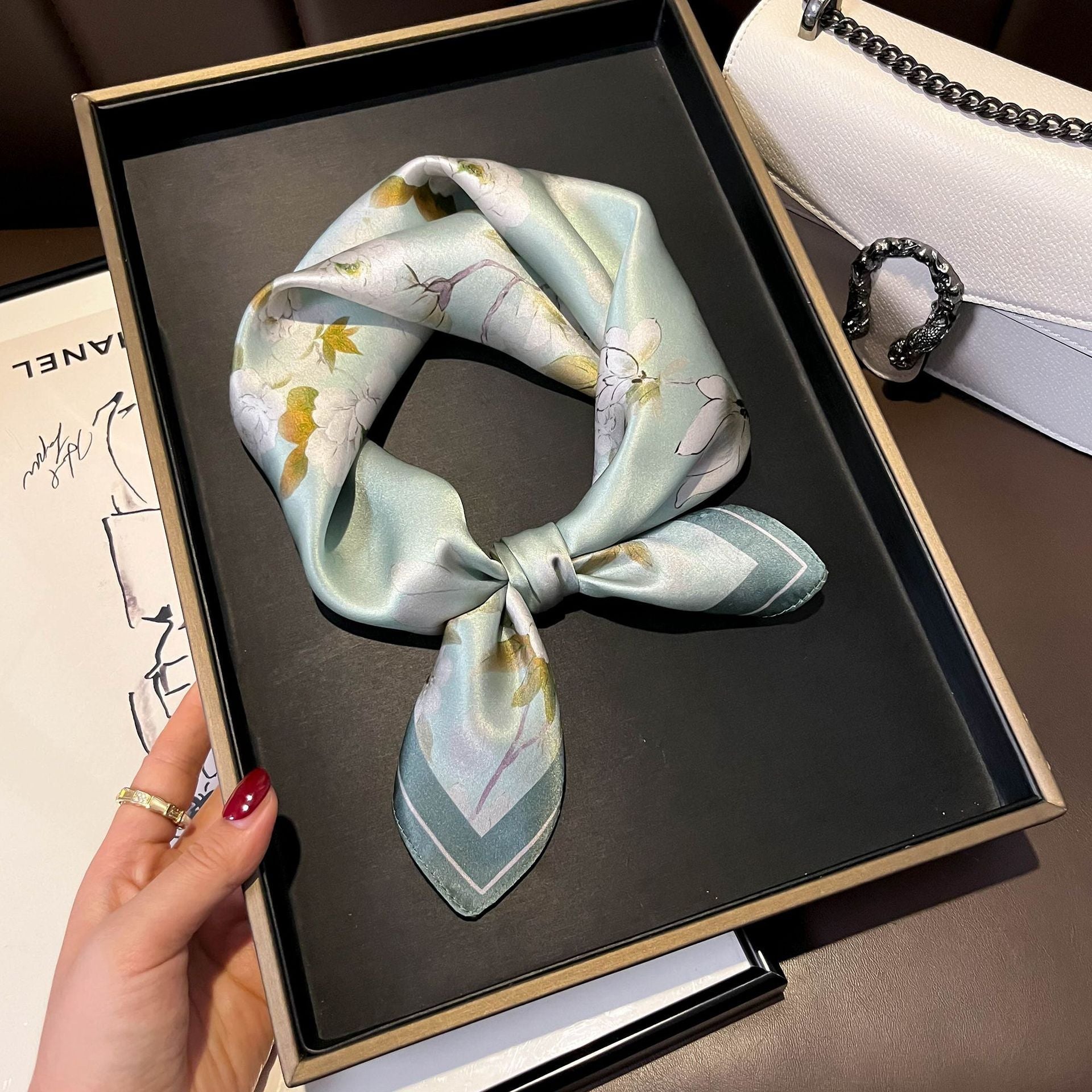 Luxurious Pure Silk Square Scarf - Effortless Elegance for Every Outfit - Undefyning Lynes