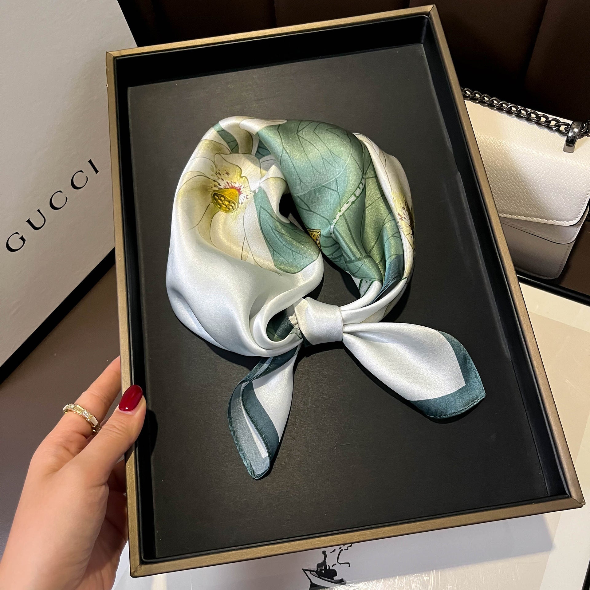 Luxurious Pure Silk Square Scarf - Effortless Elegance for Every Outfit - Undefyning Lynes