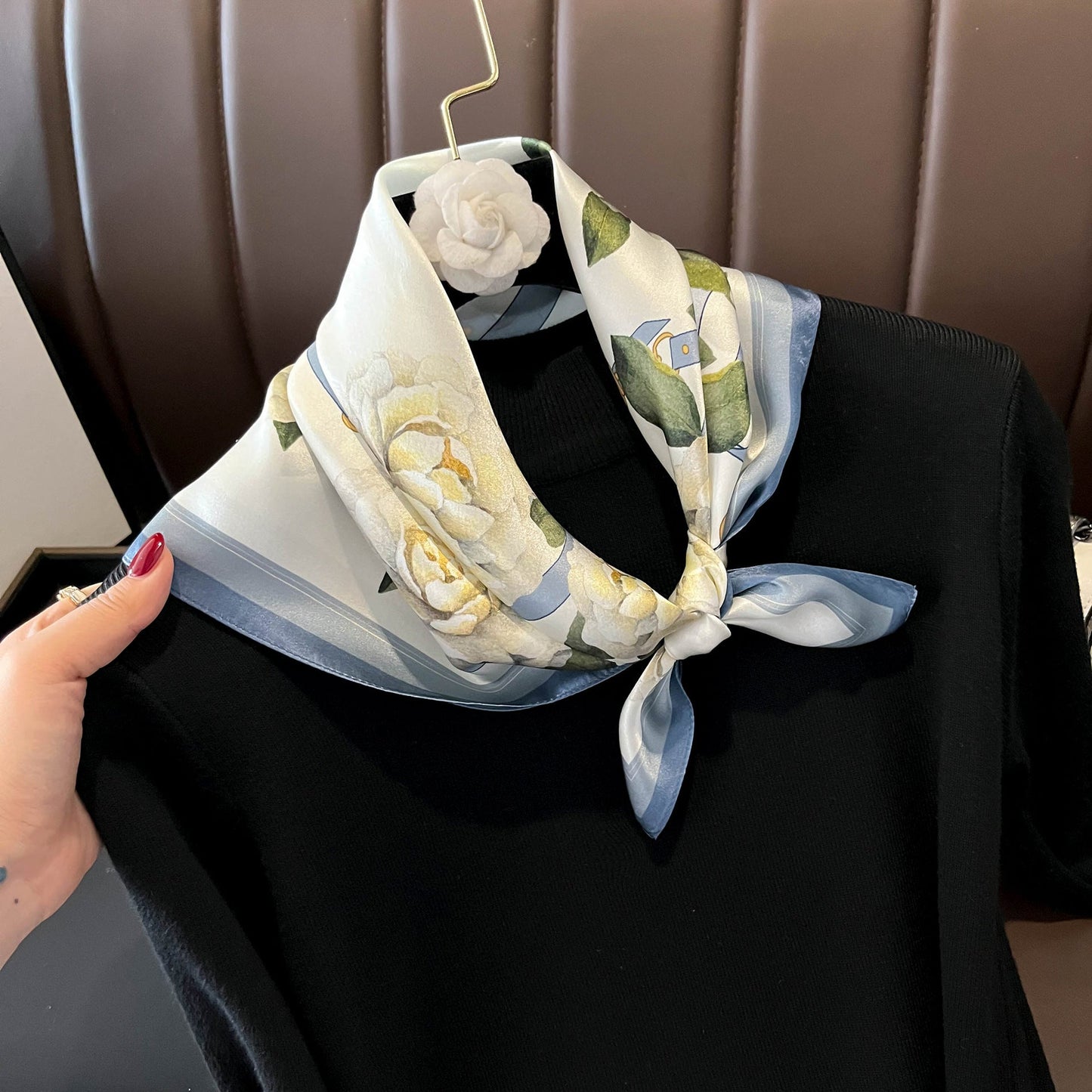 Luxurious Pure Silk Square Scarf - Effortless Elegance for Every Outfit - Undefyning Lynes