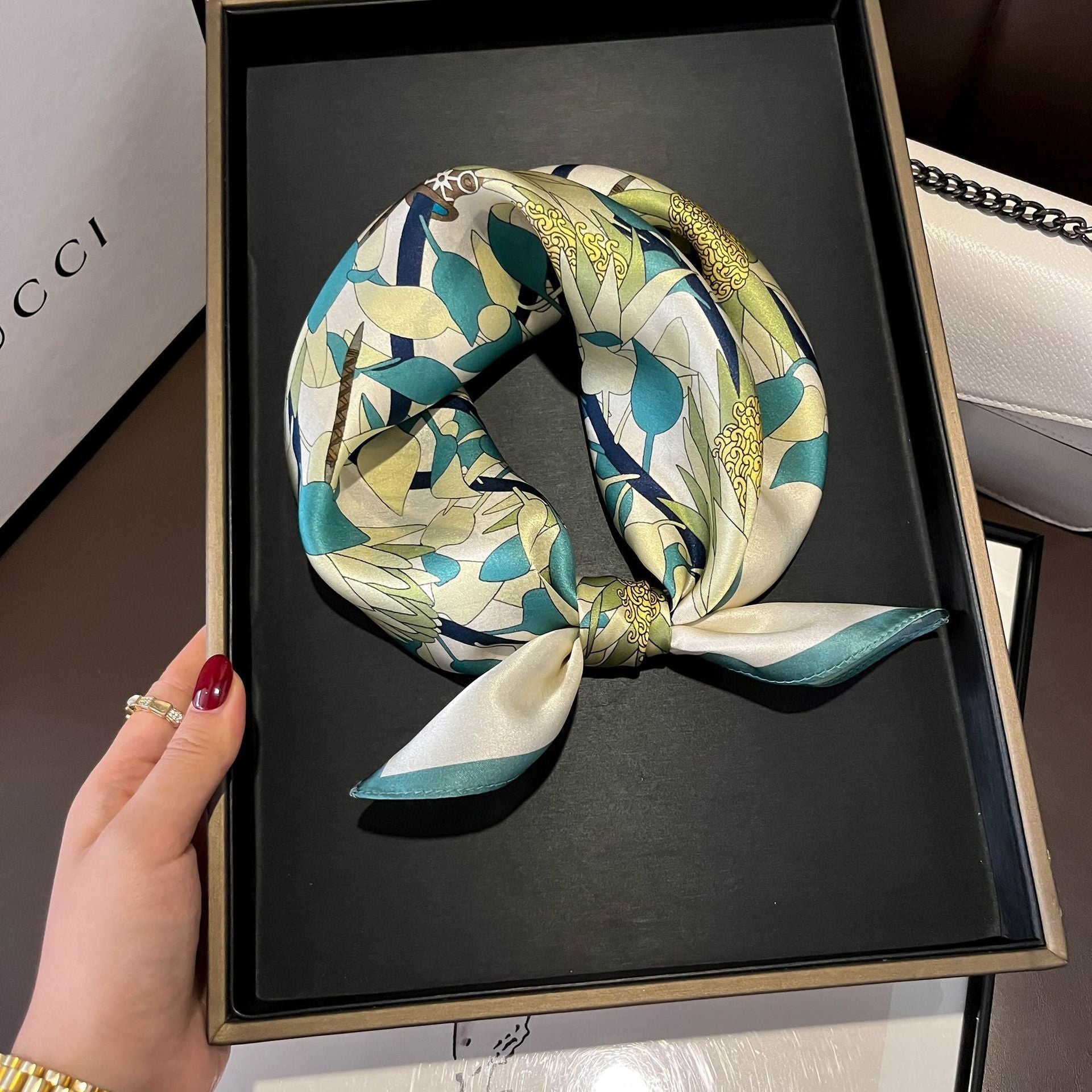 Luxurious Pure Silk Square Scarf - Effortless Elegance for Every Outfit - Undefyning Lynes