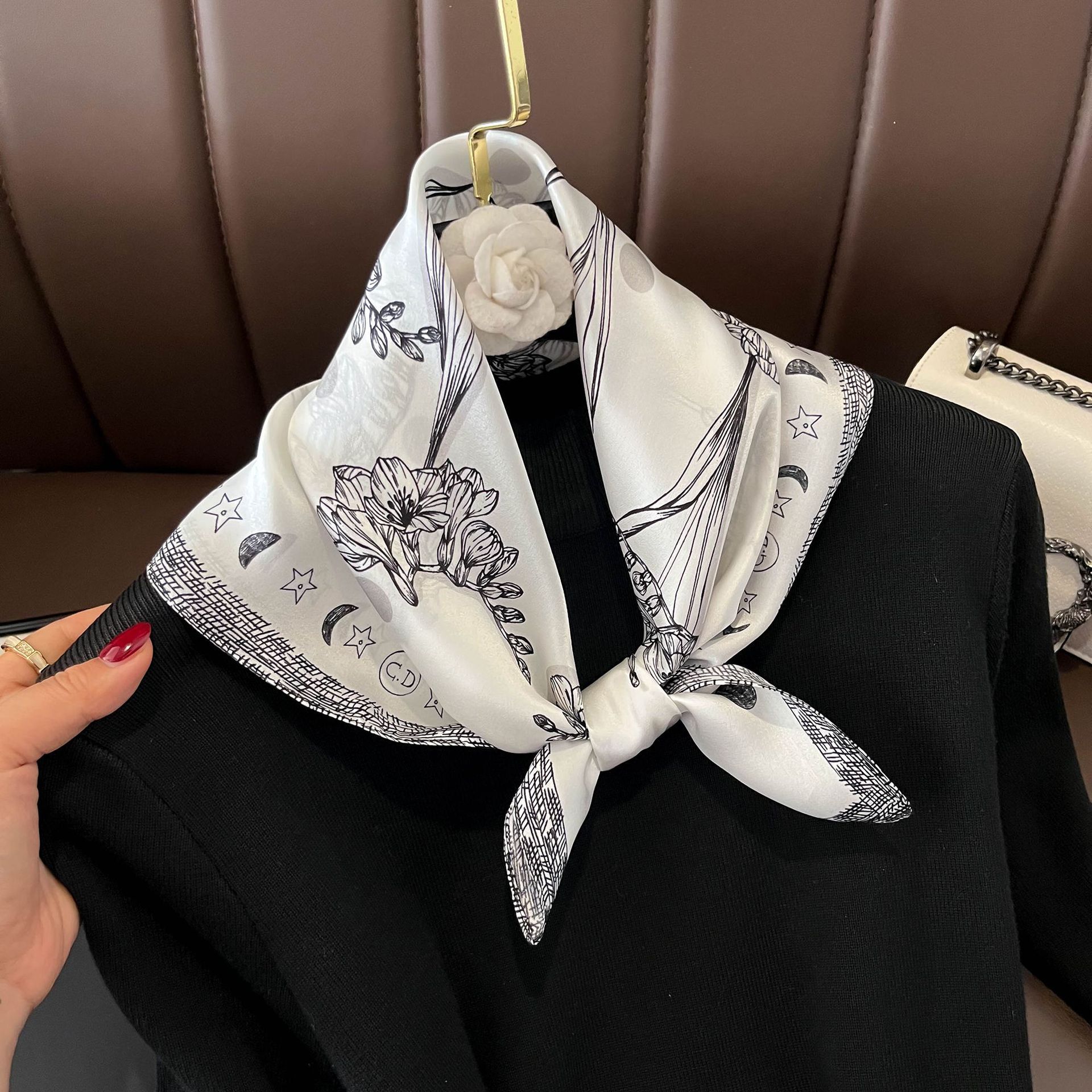 Luxurious Pure Silk Square Scarf - Effortless Elegance for Every Outfit - Undefyning Lynes