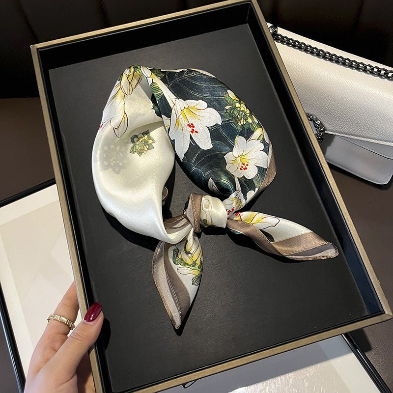 Luxurious Pure Silk Square Scarf - Effortless Elegance for Every Outfit - Undefyning Lynes