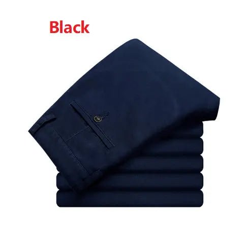 Men's All-Day Comfort Elastic Waist Trousers - Premium Fall & Winter Essentials - Undefyning Lynes
