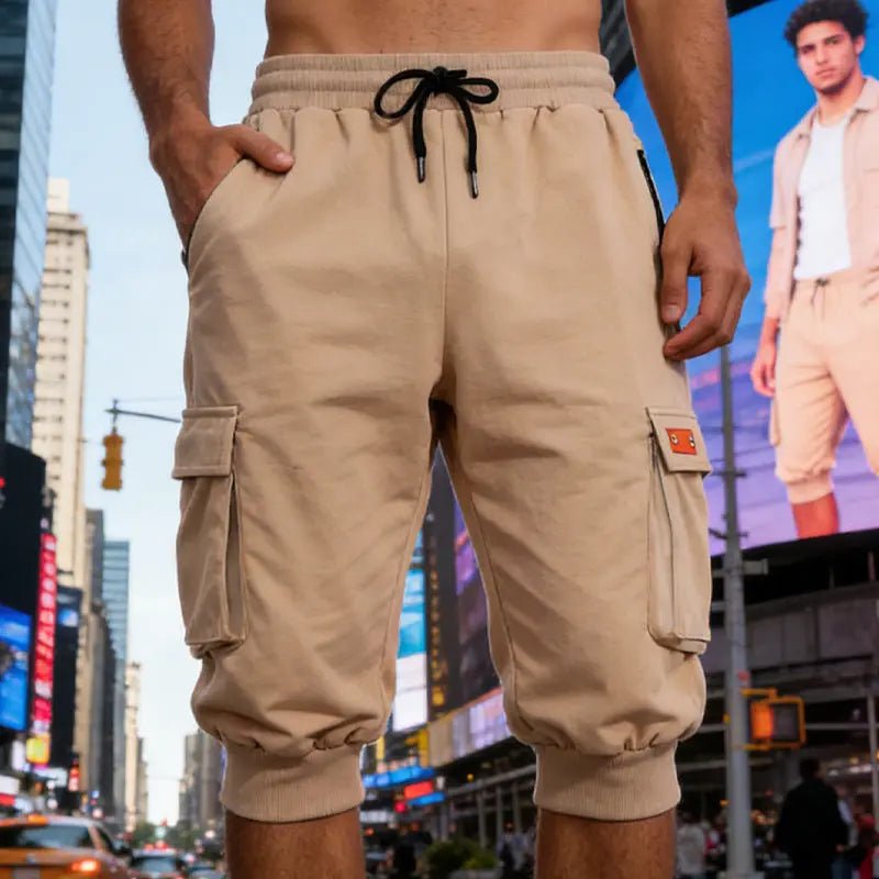 Men's All-Day Versatile Work Shorts - Modern 7/8 Cropped Fit - Undefyning Lynes