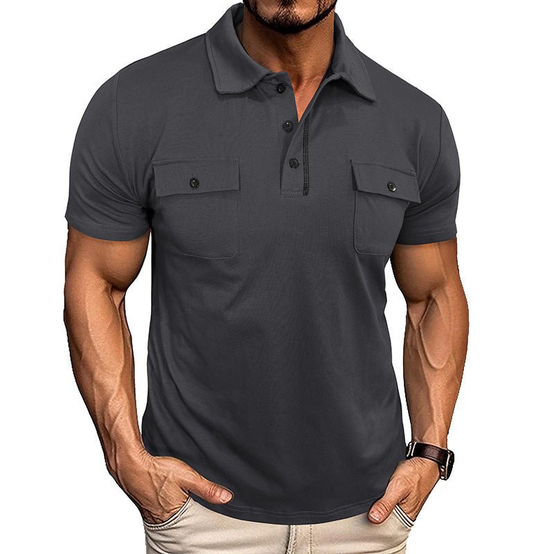 Men's Everyday Comfort Polo – Stylish Breathable Short Sleeve with Utility Pockets - Undefyning Lynes