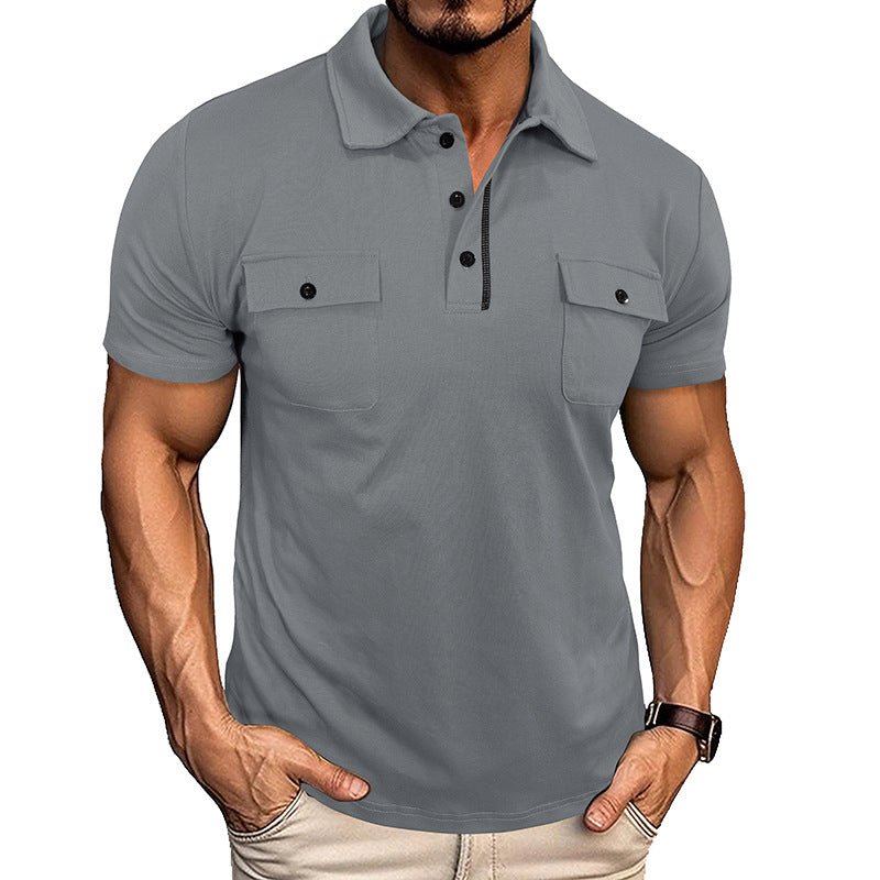 Men's Everyday Comfort Polo – Stylish Breathable Short Sleeve with Utility Pockets - Undefyning Lynes