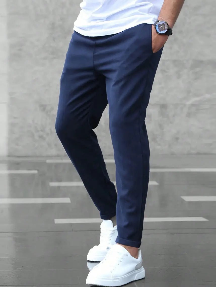 Men's Everyday Relaxed Drawstring Trousers: Effortless Style & All-Day Comfort - Undefyning Lynes