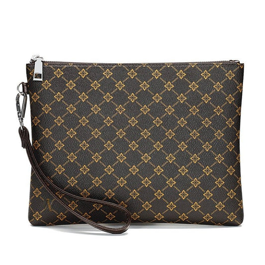 Men's Gingham Clutch Bag — Casual Envelope Style - Undefyning Lynes