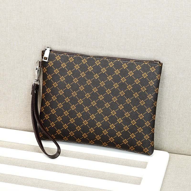 Men's Gingham Clutch Bag — Casual Envelope Style - Undefyning Lynes