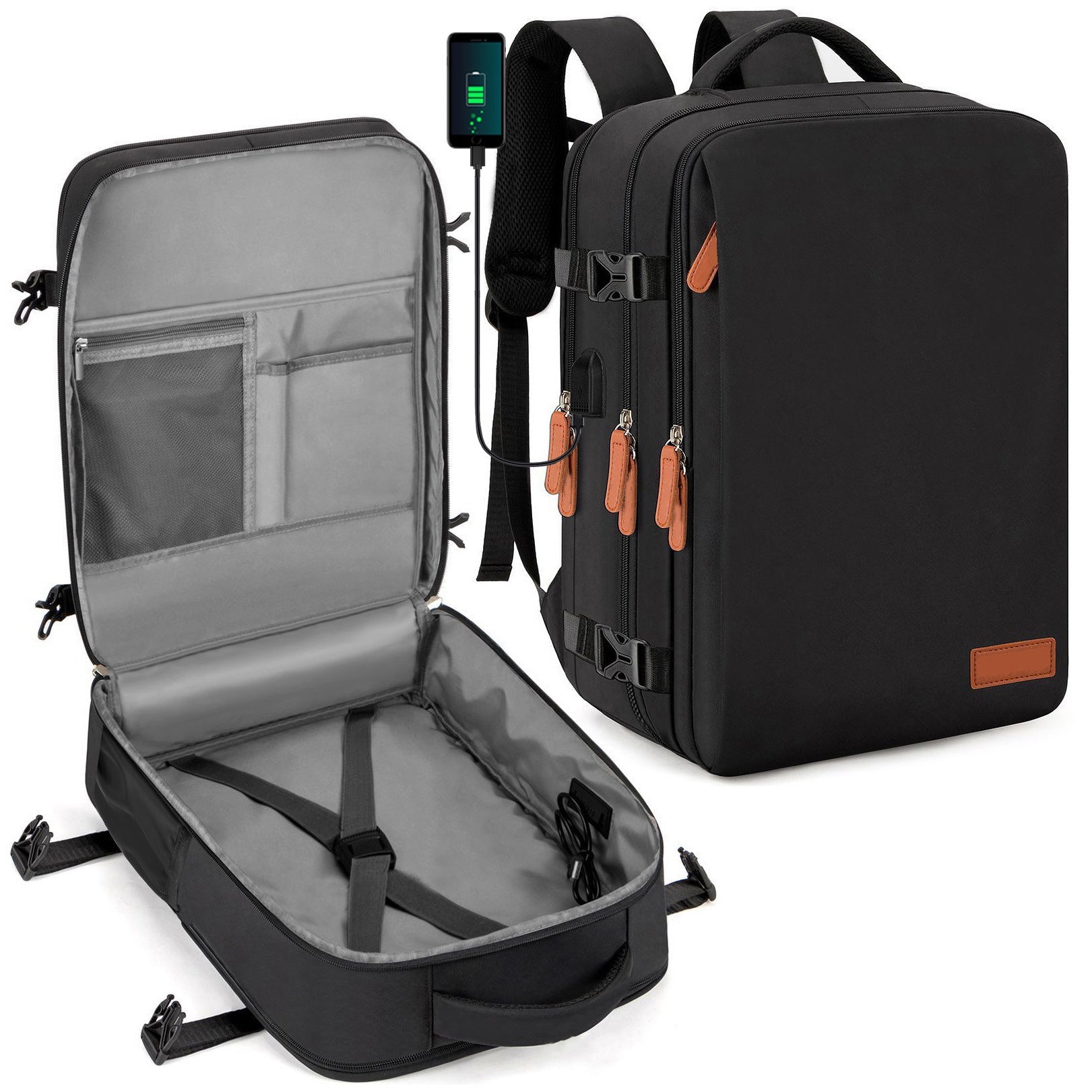 Men's Oxford Cloth Backpack — Casual Versatile Everyday Pack - Undefyning Lynes