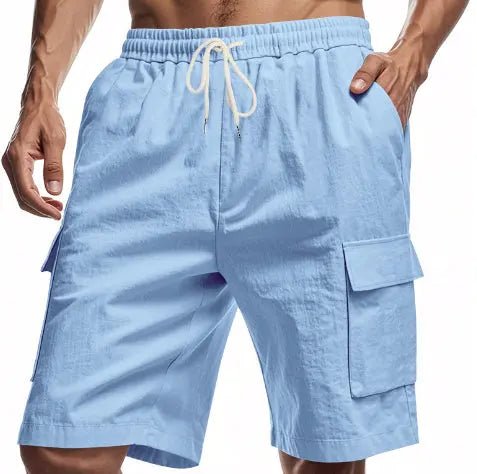 Men's Premium Linen Drawstring Shorts: Effortless Summer Comfort - Undefyning Lynes