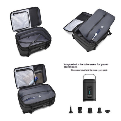 Men's Vacuum-Compression Travel Backpack — Expandable Business Carry-On Bag - Undefyning Lynes