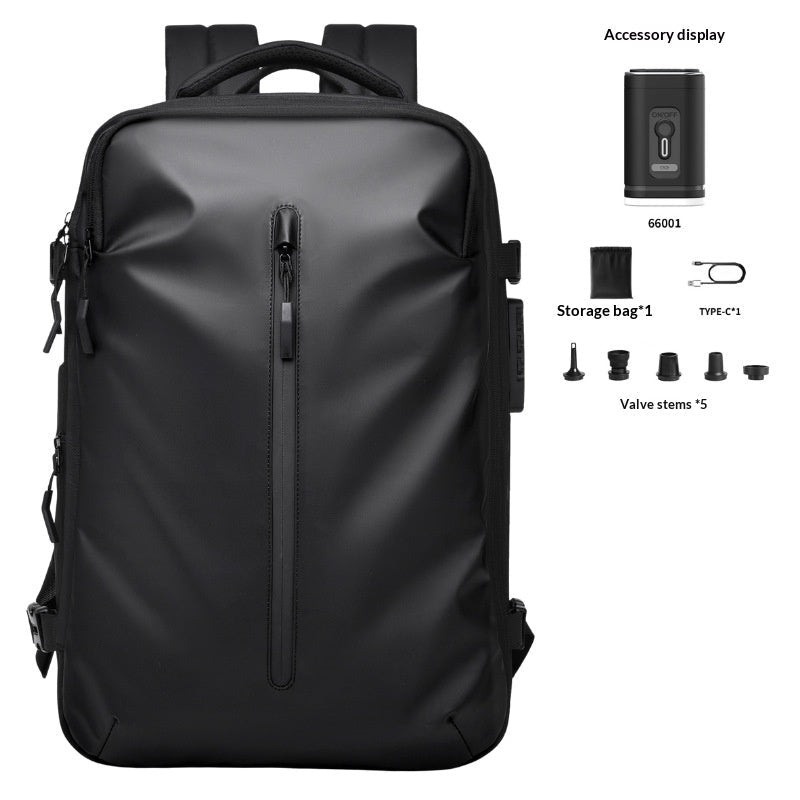 Men's Vacuum-Compression Travel Backpack — Expandable Business Carry-On Bag - Undefyning Lynes