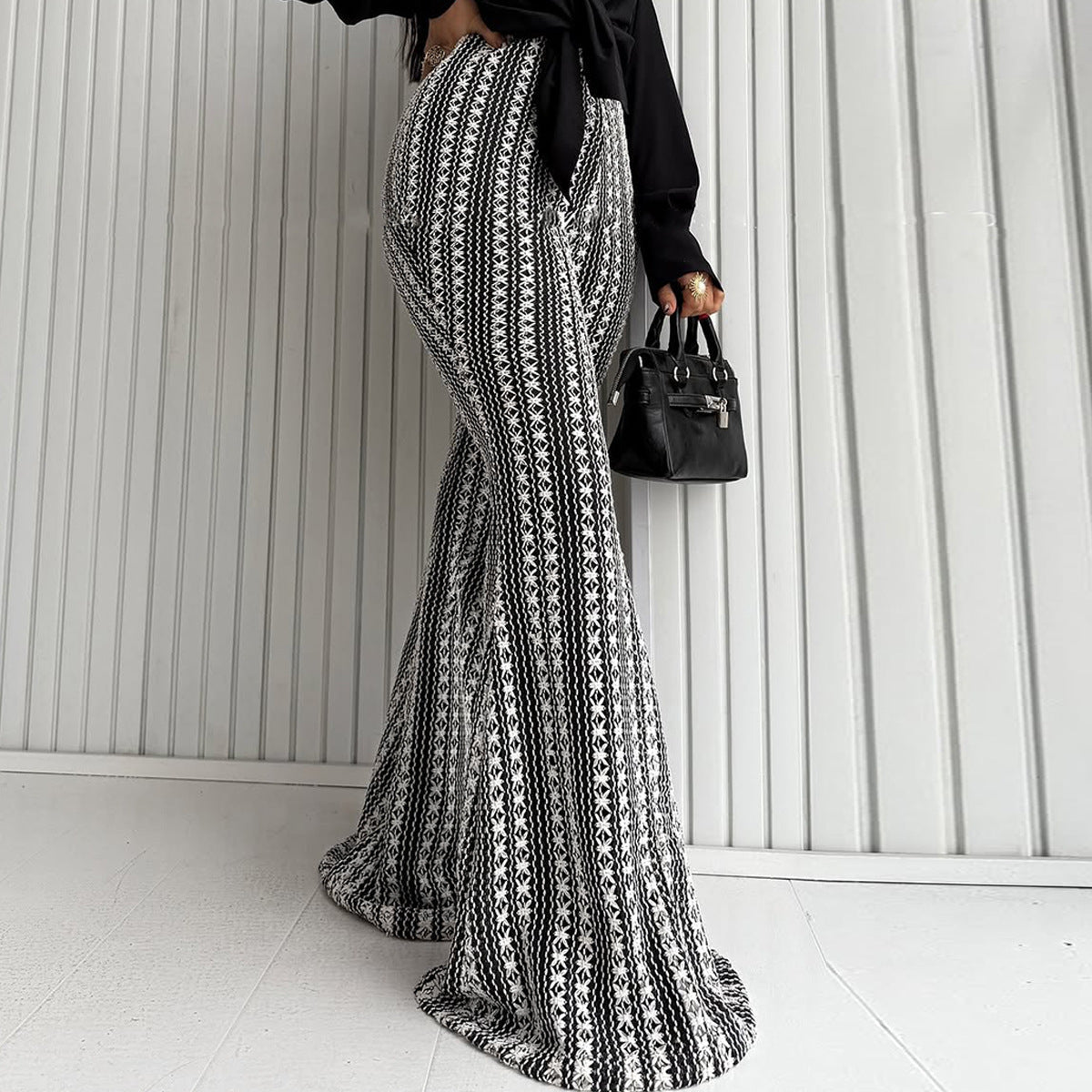 Mid-Rise Striped Flare Pants — Retro Lines, Modern Confidence - Undefyning Lynes
