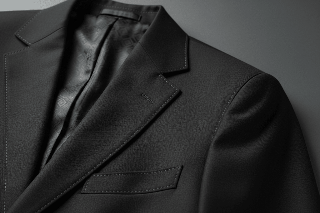 Milano Black Tailored Suit Jacket – Men's Slim Fit Formal Blazer - Undefyning Lynes