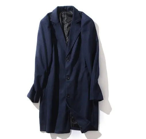 Modern Slim-Fit Wool-Blend Overcoat: Effortless Style for Every Season - Undefyning Lynes