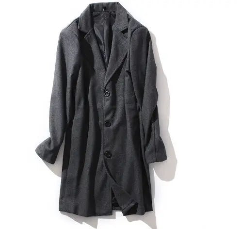 Modern Slim-Fit Wool-Blend Overcoat: Effortless Style for Every Season - Undefyning Lynes