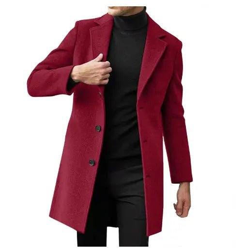 Modern Slim-Fit Wool-Blend Overcoat: Effortless Style for Every Season - Undefyning Lynes