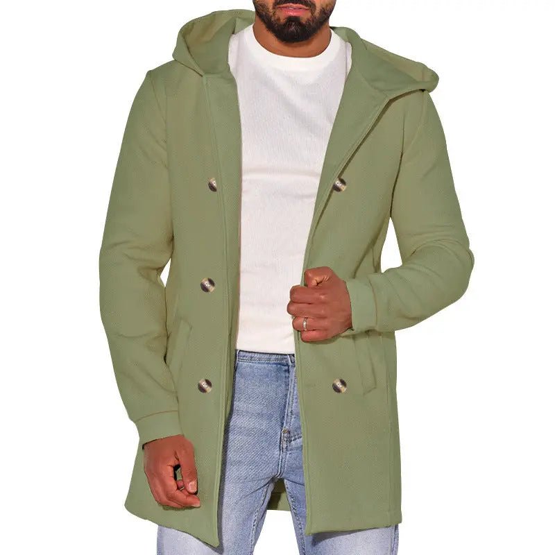 Modern Urban Trench: The Ultimate All-Weather Hooded Wool Blend Coat - Undefyning Lynes