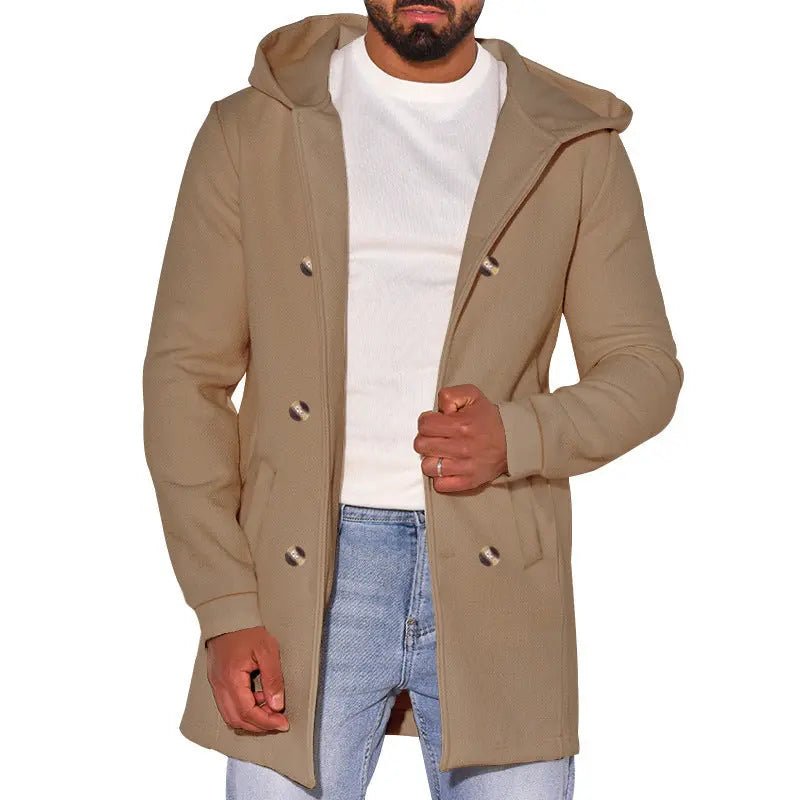 Modern Urban Trench: The Ultimate All-Weather Hooded Wool Blend Coat - Undefyning Lynes
