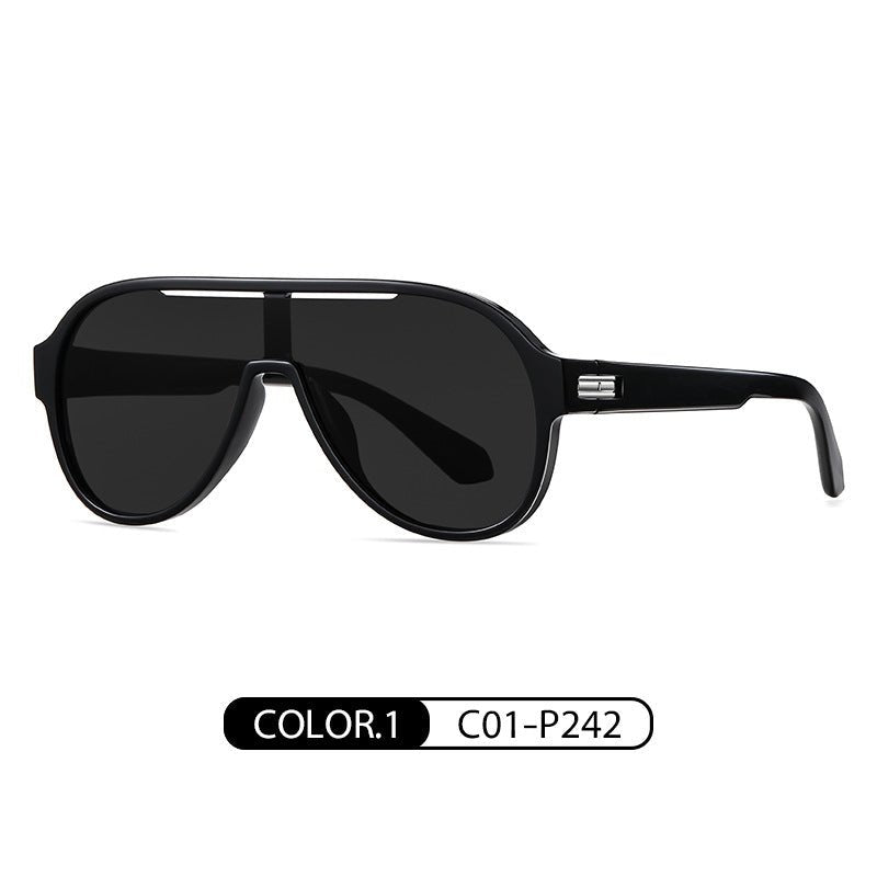 Oversized TR90 Polarized Sunglasses — One-Piece Frame in Bold Colorways - Undefyning Lynes
