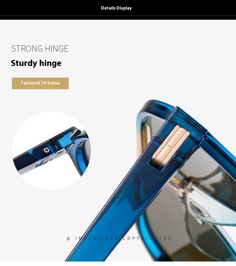 Oversized TR90 Polarized Sunglasses — One-Piece Frame in Bold Colorways - Undefyning Lynes