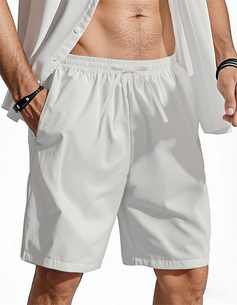 Plus-Size Cotton-Linen Casual Shorts - Undefyning Lynes