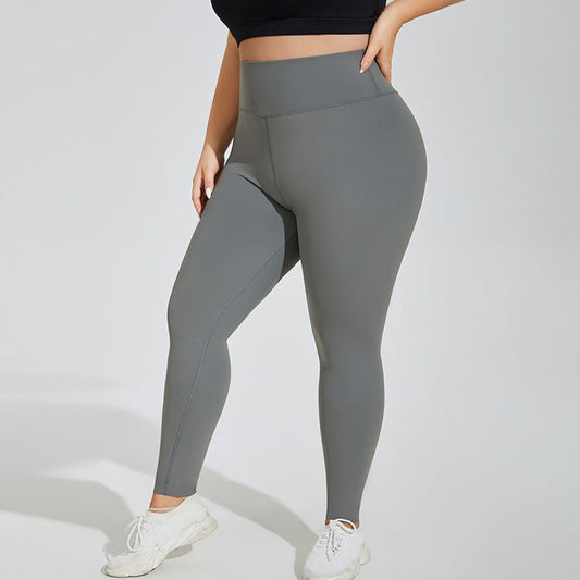 Plus Size Yoga Pants High Waist Hip Lift Seamless Cloud Sense Women's Fitness Exercise - Undefyning Lynes