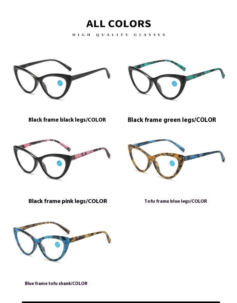 Printed Cat Eye Blue Light Reading Glasses — Fashion Readers for Men & Women - Undefyning Lynes