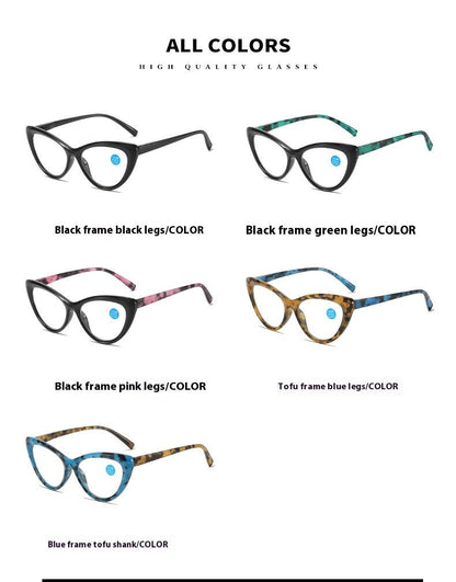 Printed Cat Eye Blue Light Reading Glasses — Fashion Readers for Men & Women - Undefyning Lynes