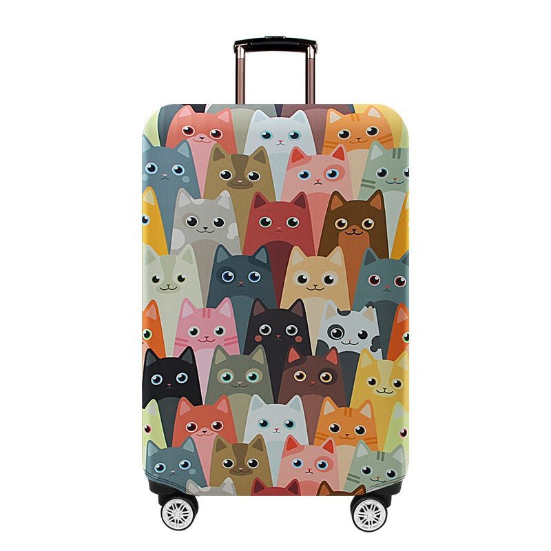 Printed Elastic Luggage Cover — Protective Suitcase Dust Cover - Undefyning Lynes