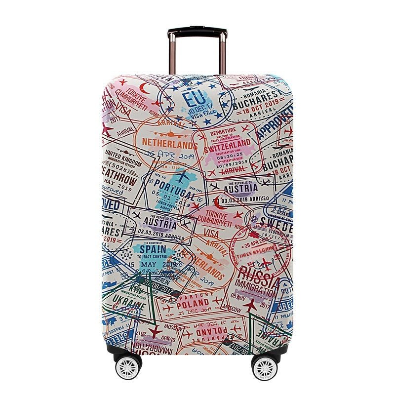 Printed Elastic Luggage Cover — Protective Suitcase Dust Cover - Undefyning Lynes
