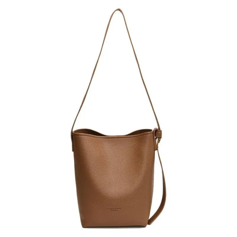 Retro Chic 2-Piece Bucket Bag Set: Effortless Style for Your Daily Essentials - Undefyning Lynes