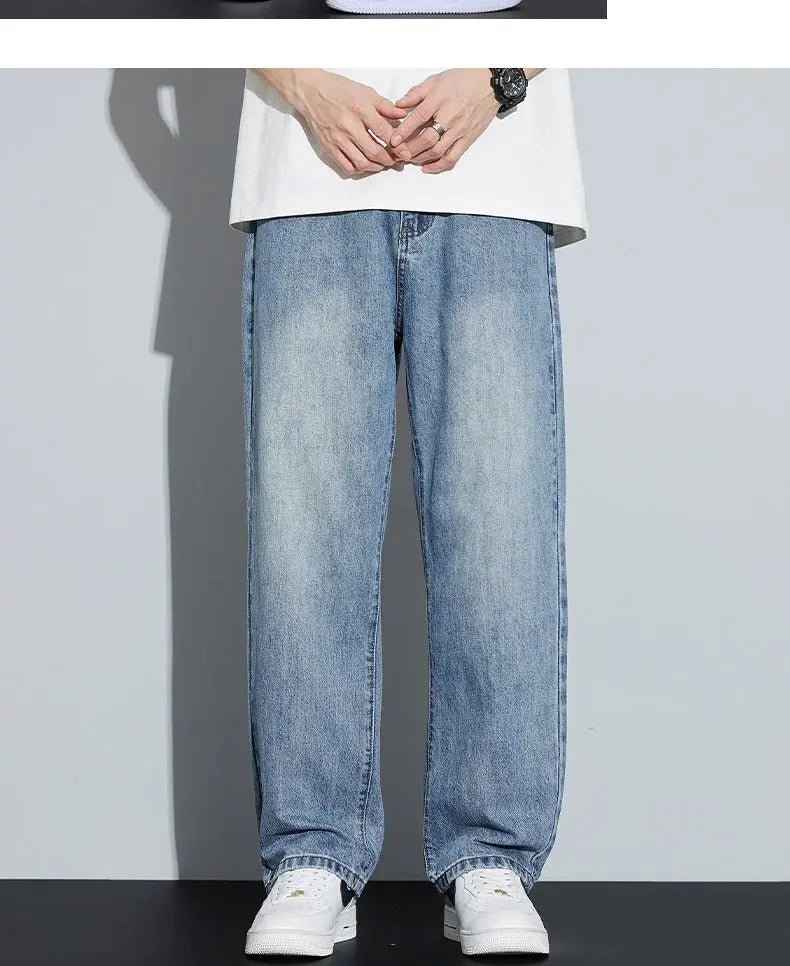 Retro Comfort Fleece-Lined Straight Leg Denim - Vintage High Street Style - Undefyning Lynes