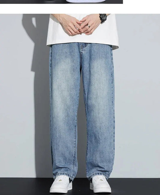 Retro Comfort Fleece-Lined Straight Leg Denim - Vintage High Street Style - Undefyning Lynes
