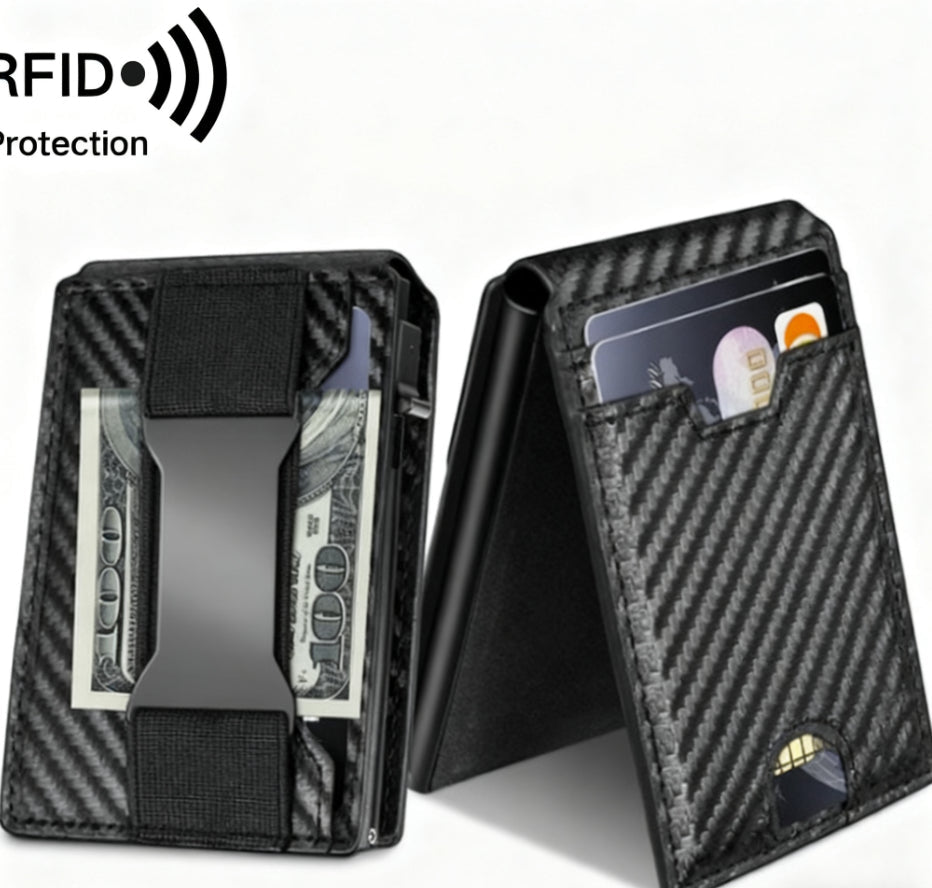 RFID Auto Pop-Up Card Holder – Anti-Theft Business Wallet - Undefyning Lynes