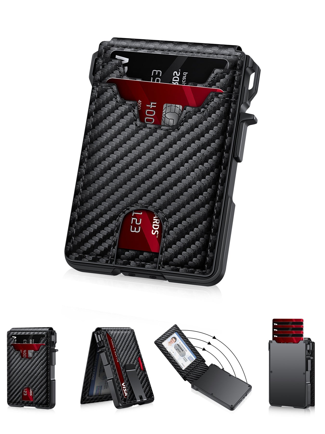 RFID Bi-Fold Wallet with Quick-Pop Card Extraction – Men's - Undefyning Lynes
