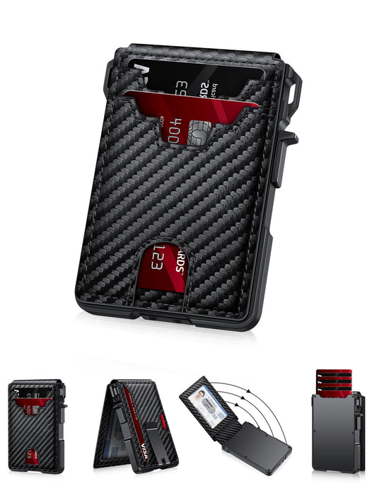 RFID Bi-Fold Wallet with Quick-Pop Card Extraction – Men's - Undefyning Lynes