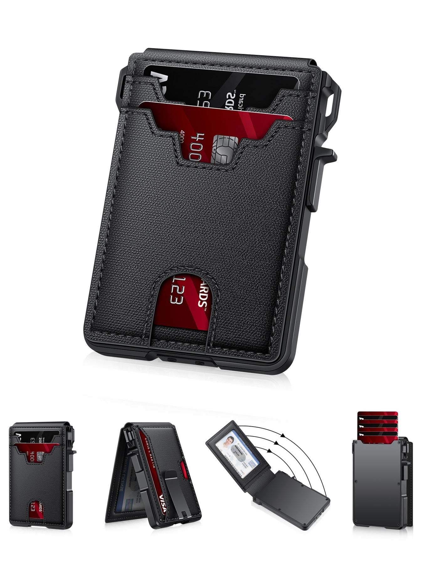 RFID Bi-Fold Wallet with Quick-Pop Card Extraction – Men's - Undefyning Lynes