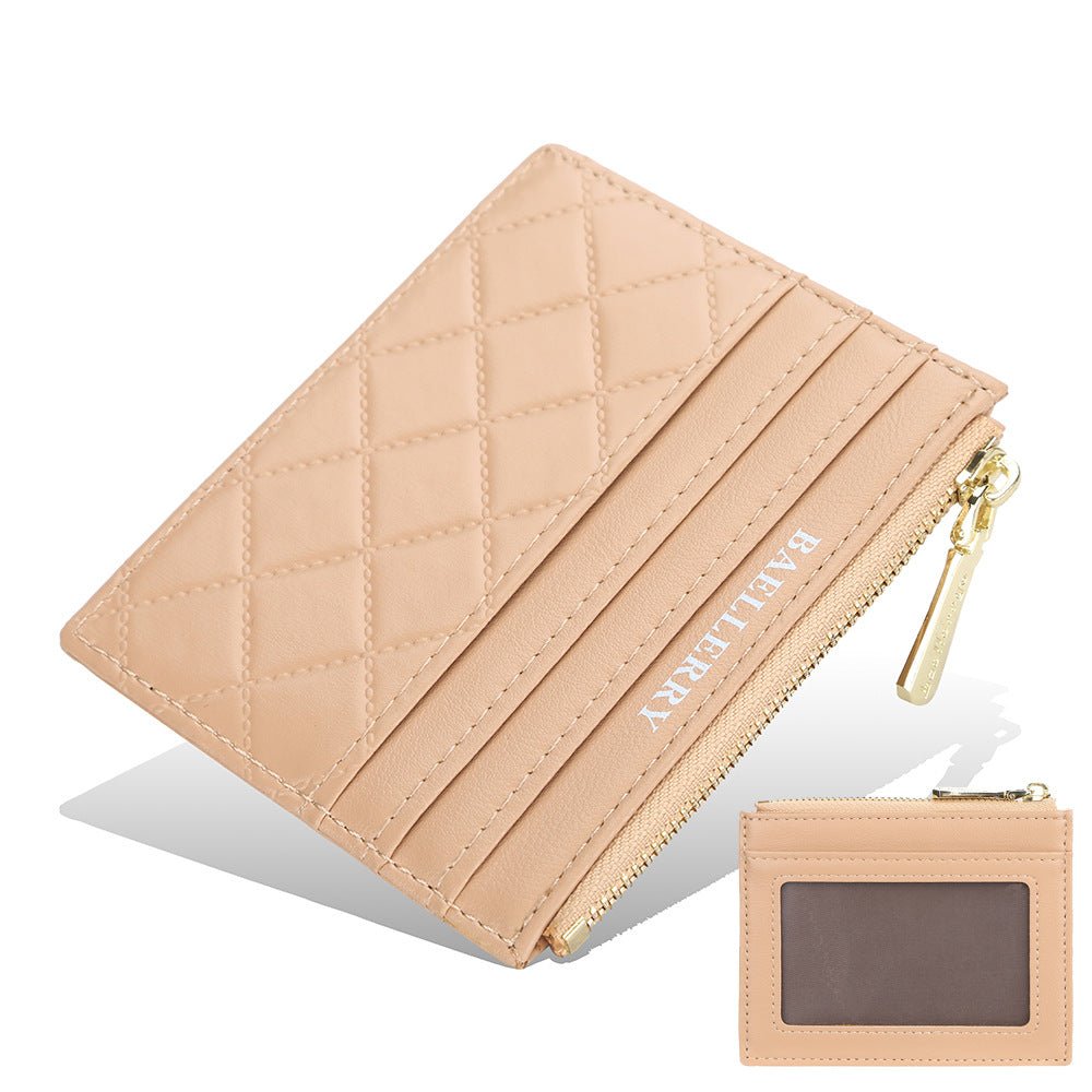 Slim Embossed PU Leather ID & Card Holder – Waterproof, 6 Colors - Undefyning Lynes