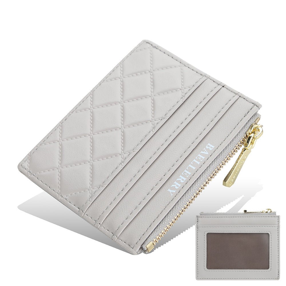 Slim Embossed PU Leather ID & Card Holder – Waterproof, 6 Colors - Undefyning Lynes
