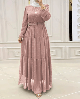 Sophisticated High-Waisted Belted Wrap Dress – Effortless Elegance - Undefyning Lynes