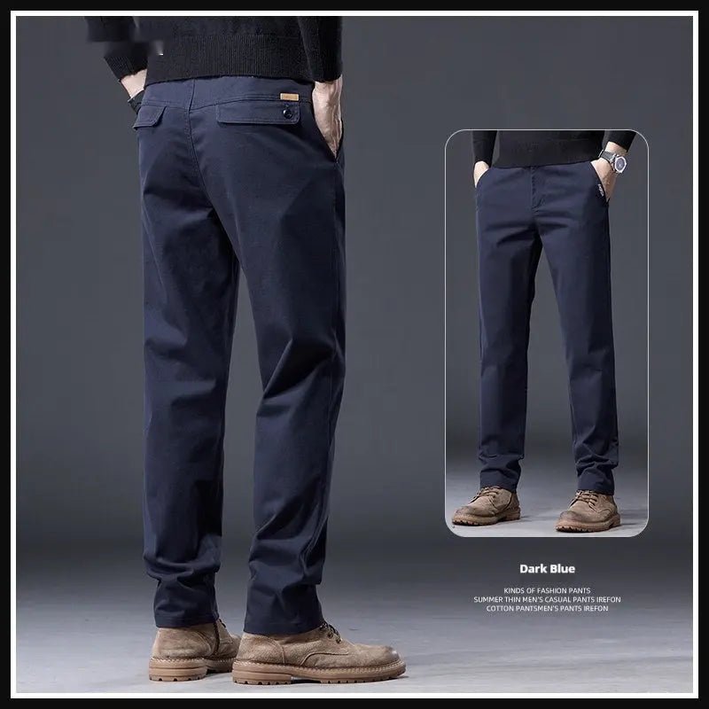 The All-Day Essential: Ultra-Soft Stretch Cotton Straight-Leg Pants - Undefyning Lynes