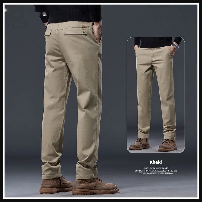 The All-Day Essential: Ultra-Soft Stretch Cotton Straight-Leg Pants - Undefyning Lynes