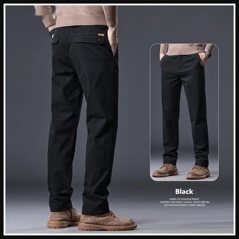 The All-Day Essential: Ultra-Soft Stretch Cotton Straight-Leg Pants - Undefyning Lynes