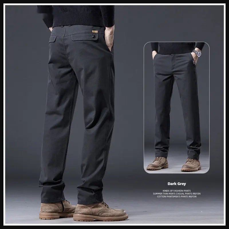 The All-Day Essential: Ultra-Soft Stretch Cotton Straight-Leg Pants - Undefyning Lynes