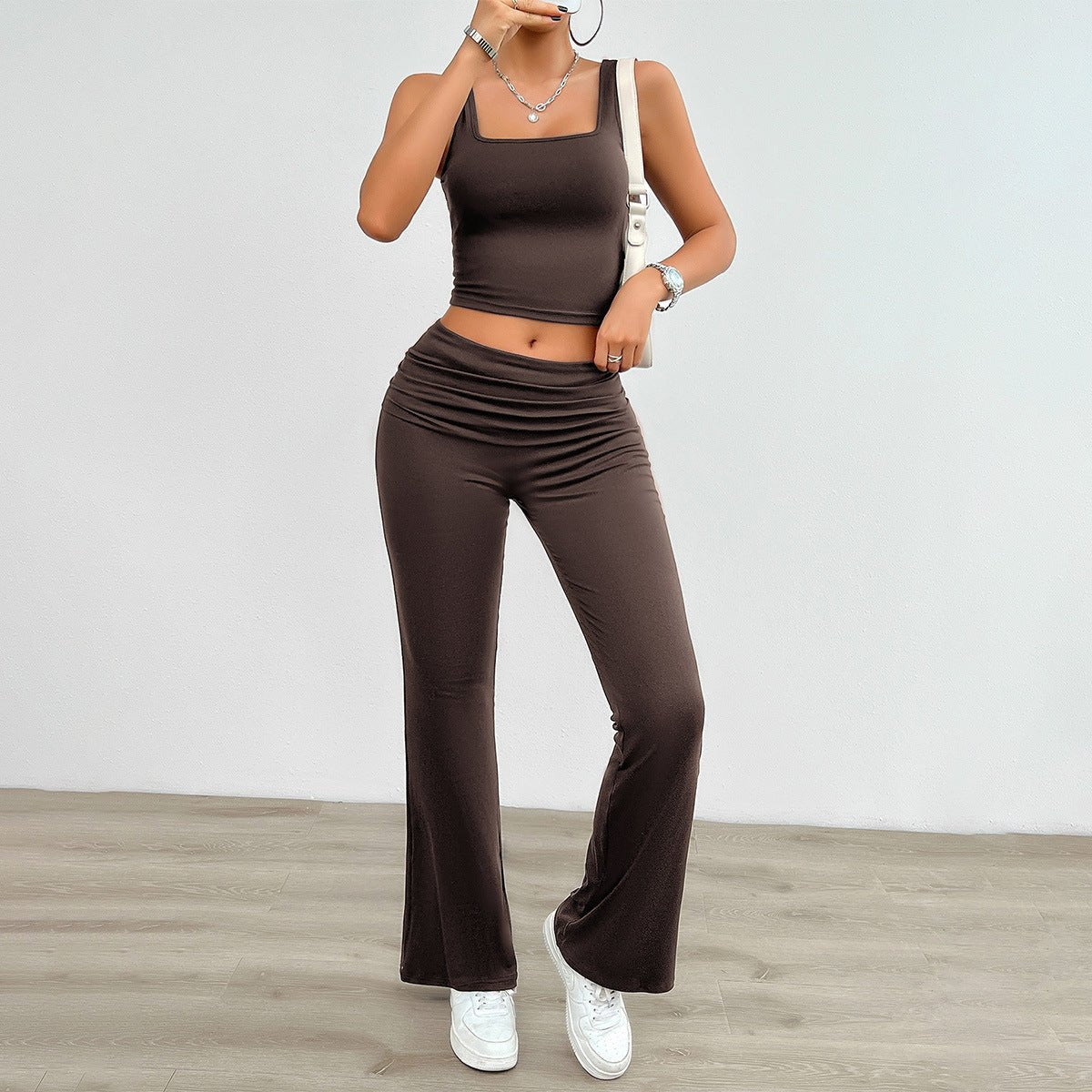 The BodyVest Suit – Women's Solid Color Vest & Body-Hugging Two-Piece - Undefyning Lynes