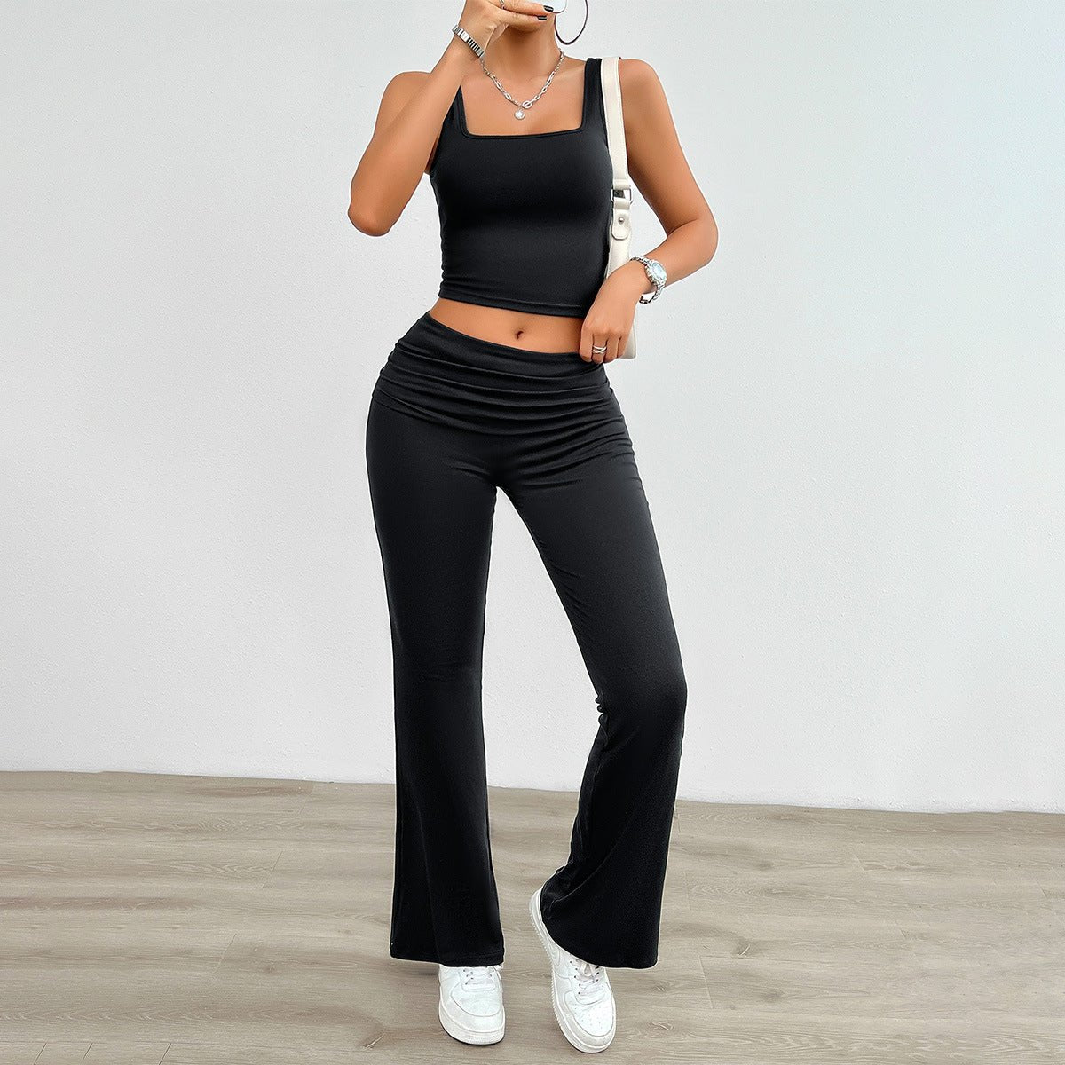 The BodyVest Suit – Women's Solid Color Vest & Body-Hugging Two-Piece - Undefyning Lynes