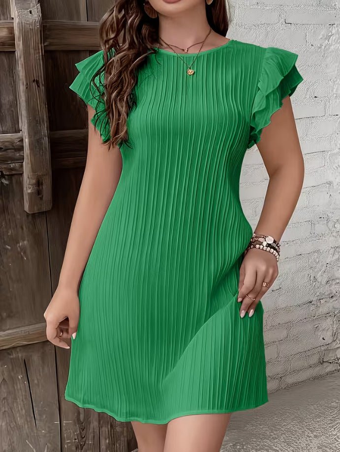 The Camo Midi Dress – Women's Effortless Chic Long-Sleeve Camo Midi - Undefyning Lynes